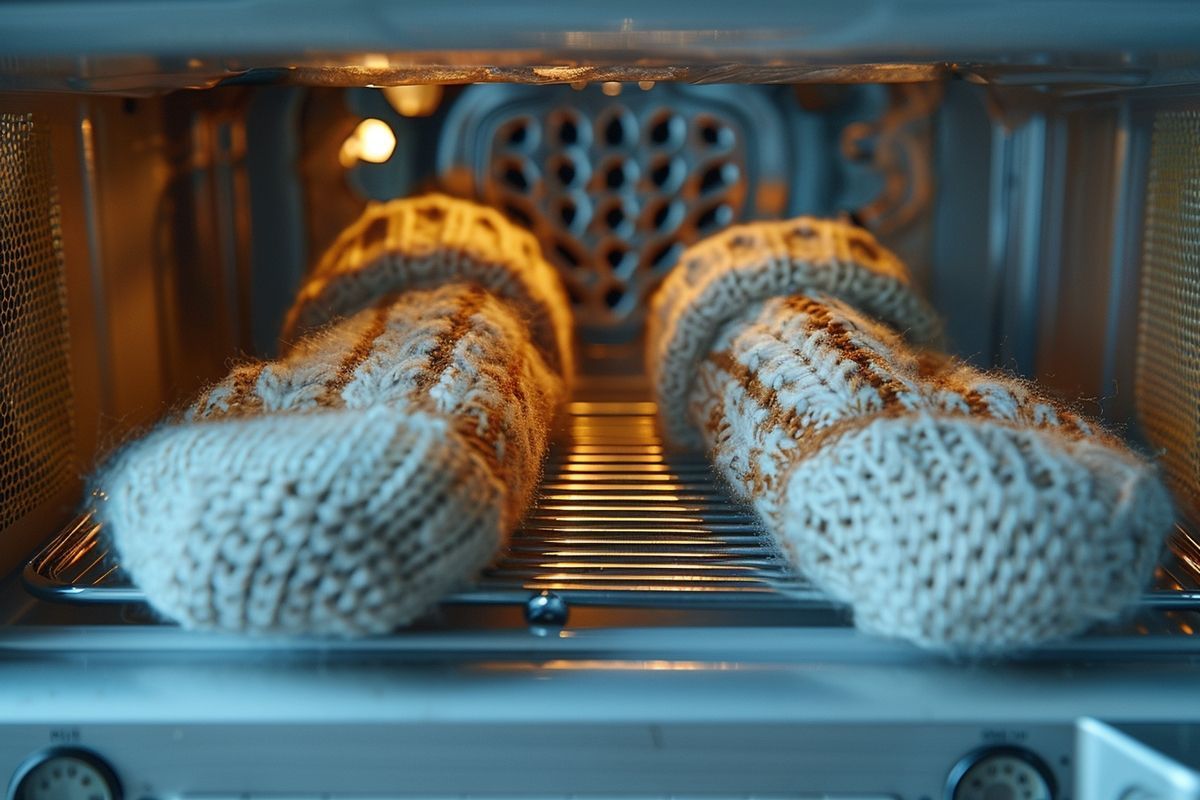 Confort hivernal : chaussettes chaudes grâce à votre fidèle micro-ondes